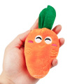 Vegetable series plush carrot dog toy with sound